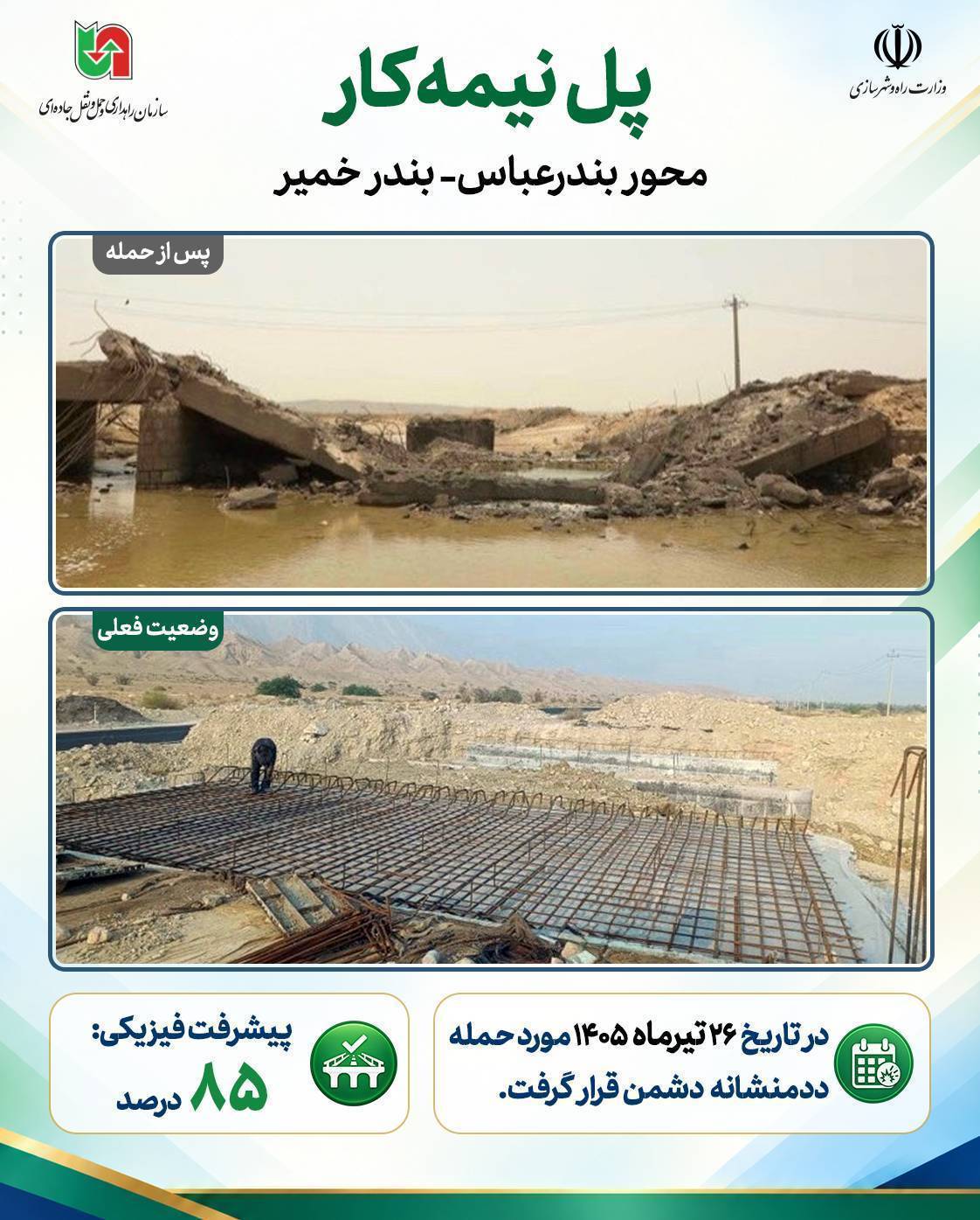 اینفوگرافی: پل بندر خمیر