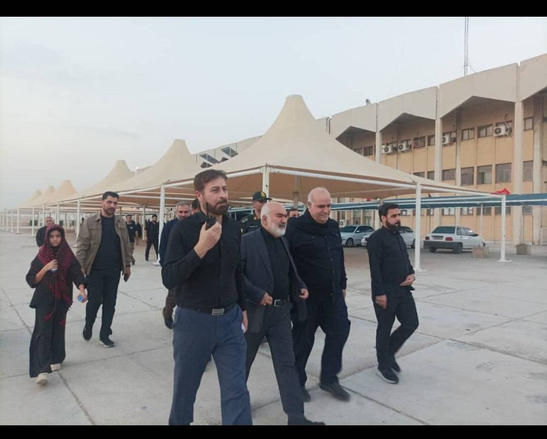 بازدید استاندار خوزستان از راه آهن خرمشهر شلمچه