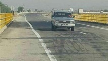پل دوم رودخانه شور جهرم زیر بار ترافیک رفت