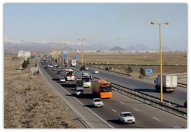 ترافیک سنگین در محور شهریار - تهران