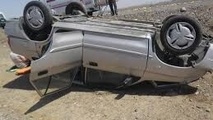 واژگونی خودرو در گردنه دامنه ۵ نفر را راهی بیمارستان کرد
