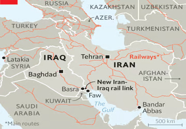 پیشنهاد پیگیری پروژه های راه آهن کرمانشاه بغداد و سنندج  سلیمانیه‌ به جای راه آهن شلمچه بصره 