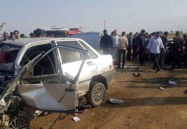 دو فوتی و چهار مصدوم نتیجه تصادف در سوسنگرد