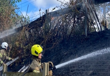 Fire damaged cables means cancelled Cross City north and Walsall services