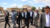 بازدید مدیرعامل راه آهن از پروژه های زیربنایی راه آهن قم
