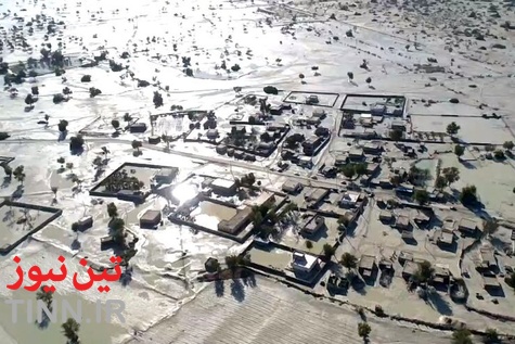 مناطق سیل زده جاسک
