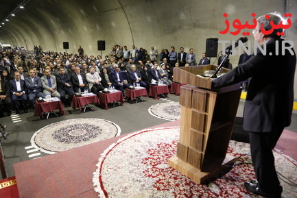 مراسم افتتاح و بهره برداري از دوربرگردان غيرهمسطح بزرگراه مدرس و پروژه تونل آرش-اسفنديار