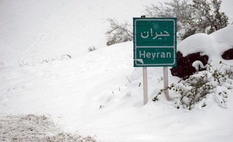 بارش برف در گردنه حیران