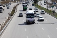 کامیون‌ داران آذربایجان غربی با شعار «در میدان هستیم» به بنادر اعزام شدند