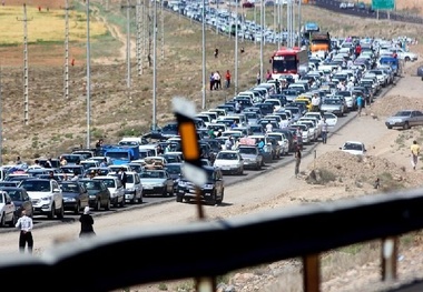 ترافیک سنگین در جاده های زنجان