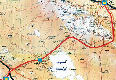 خط‌آهن ۸ ساله یزد- اقلید در نیمه راه