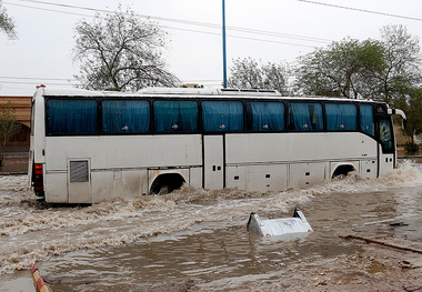 آبگرفتگی معابر در آبادان