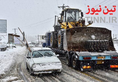 بارش سنگین برف در گیلان
