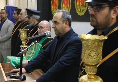 آئین بدرقه کاروان زائران اربعین حسینی در ایستگاه راه آهن قم برگزار شد