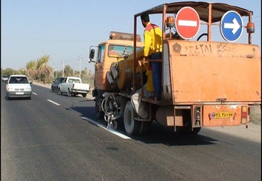 اجرای ۹۴۰ کیلومتر خط کشی محورهای اصلی و فرعی و روستایی در خراسان شمالی