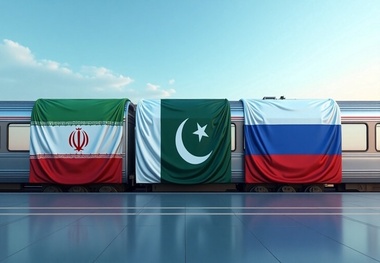 آغاز عبور قطار روسیه- پاکستان از کریدور ریلی ایران