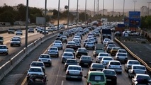 ترافیک سنگین در آزادراه‌های کرج–قزوین و قزوین–کرج–تهران