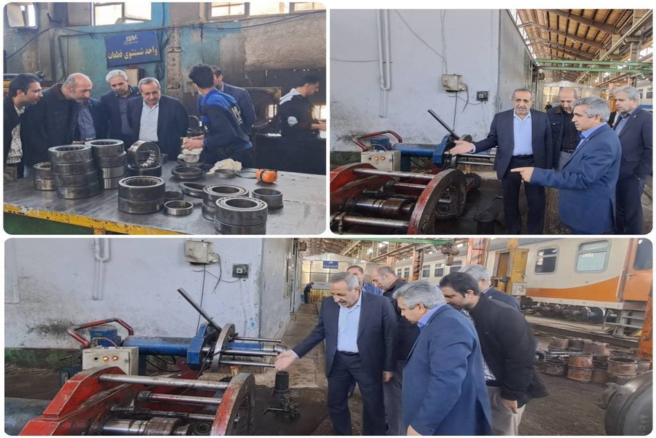 بازدید معاون ناوگان راه آهن از مراکز تعمیراتی خراسان/تأکید بر ایمنی و اجرای دقیق مقررات فنی