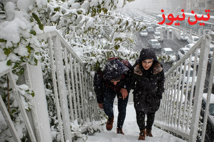 بارش اولین برف پاییزی در تهران