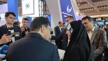 بازدید مشاور اقتصادی رییس جمهور از غرفه صندوق پس انداز کارکنان راه آهن در ششمین نمایشگاه حمل و نقل