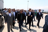 بازدید مدیران عامل راه‌آهن ایران و جمهوری آذربایجان از بارانداز ریلی آستارا