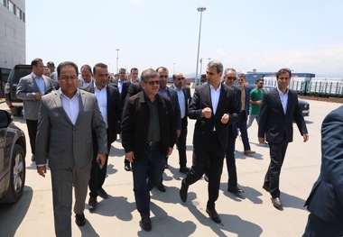 بازدید مدیران عامل راه‌آهن ایران و جمهوری آذربایجان از بارانداز ریلی آستارا