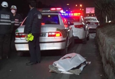 عبور مرگبار عابر از محل ممنوعه در بزرگراه لشگری