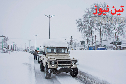 بارش سنگین برف در گیلان