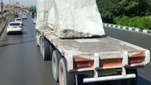 سونامی ویرانی و خرابی جاده ها به دلیل حمل بارهایی با تناژ بالا 