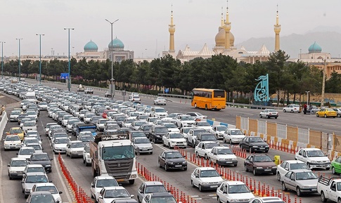 ترافیک عوارضی تهران برای تست کرونا
