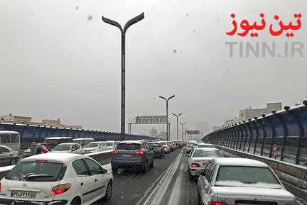 برف و ترافیک تهران