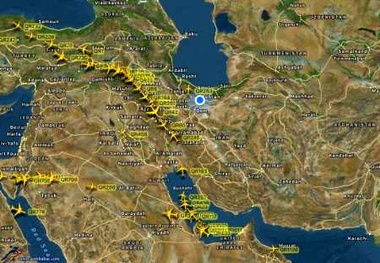 بدنبال اتفاقات خلیج فارس روزانه 100 پرواز بیشتر از حریم هوایی ایران عبور می کند