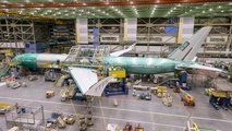 Boeing has brought together the major fuselage sections to form the first 777X and released this picture