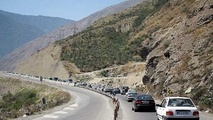 انسداد محور هراز به دلیل اجرای عملیات راهداری