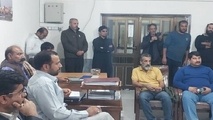 برپایی میز خدمت همزمان با برگزاری مراسم در ایستگاه پویش همراهان سفر ایمن