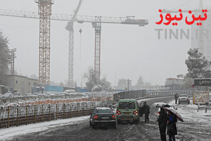 برف و ترافیک تهران