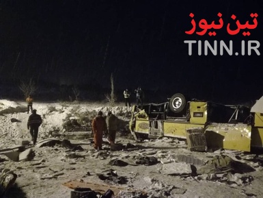 ۹ فوتی در حادثه واژگونی اتوبوس در آزاد راه زنجان _ تبریز