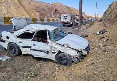 عکس | بقایای غم انگیز خودروی ایرانی در یک تصادف!