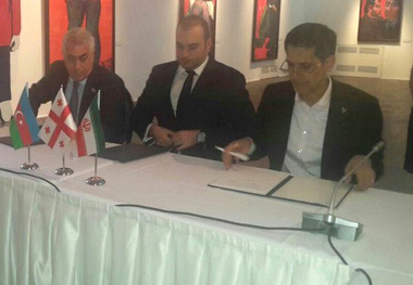 امضای توافق‌نامه 3جانبه راهگذر خلیج فارس- دریای سیاه