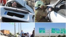 سانحه رانندگی در بزرگراه آزادگان تهران یک مجروح برجاگذاشت