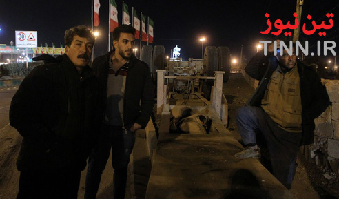 برخورد کامیون با پل عابرپیاده در مشهد