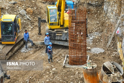گزارش تصویری مراحل اجرایی احداث پل ۶۰۰ متری شهر پل سفید - مازندران (10)