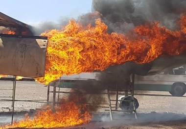 اجرای نخستین مانور دوسالانه طرح اضطراری کامل در فرودگاه رفسنجان
