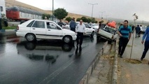  جاده اهواز به غیزانیه به دلیل تصادف زنجیره ای مسدود است