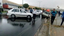  جاده اهواز به غیزانیه به دلیل تصادف زنجیره ای مسدود است