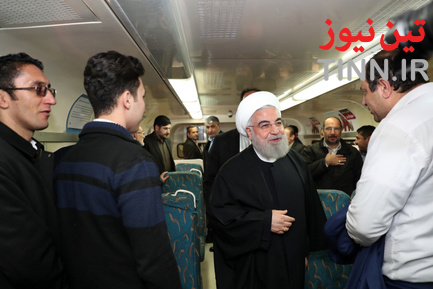 سفر مترویی دکتر روحانی به هشتگرد