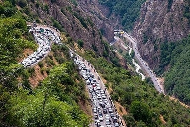 تردد روان در راه های مازندران؛ جاده چالوس عصر یکطرفه می شود