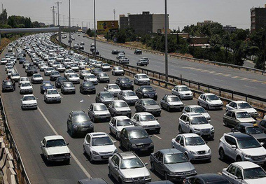  ترافیک نیمه‌سنگین در محور‌های کرج-چالوس، قزوین-کرج 