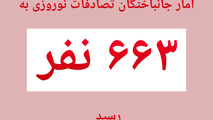 جان باختگان تصادفات تعطیلات نوروزی به ۶۶۳ نفر رسید 
