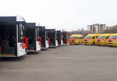 اضافه شدن ۳۷ دستگاه ون و اتوبوس به ناوگان حمل و نقل بندرعباس 